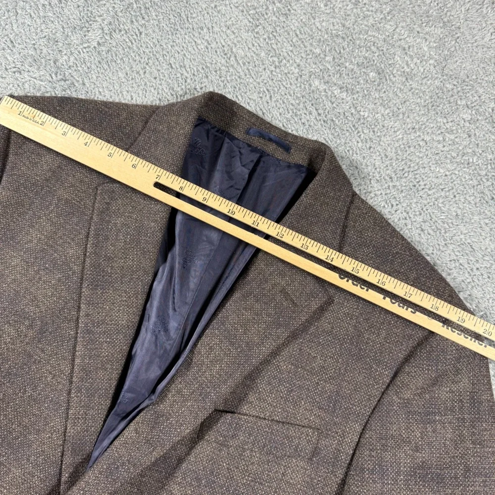 Jos. A. Bank Brrr Comfort Blazer Mens 46R Brown Tailored Wool Blend Sport Coat